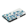 For Samsung Galaxy S25 Ultra 5G Colored Drawing Marble Pattern Leather Phone Case(Little Blue Butterflies)