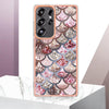 For Samsung Galaxy S25 Ultra 5G Electroplating IMD TPU Phone Case(Pink Scales)