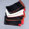 Car Universal 38cm Genuine Leather Hand-stitched Steering Wheel Cover(Orange)