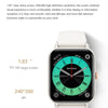 QS13 1.83 inch BT5.2 Smart Sport Watch, Support Bluetooth Call / Sleep / Blood Sugar / Blood Oxygen / Heart Rate / Blood Pressure Health Monitor(White)