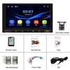 A2916 7 inch Dual-spindle Universal MP5 Car Carplay MP4 Player, Style: Standard+4 Light Camera