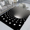 3D Geometric Stereo Trap Vision Living Room Bedroom Carpet, Size: 40x60cm(Rectangular Visual H)