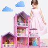 DSJ55 162pcs/set Children Passing Domestic Toy Doll House Princess Castle Set Simulation Disguise House