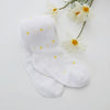 Children Mesh Thin Dance Socks Girls Small Fresh Cotton Pantyhose, Size:27/29(White Yellow)