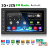 A2222KT 7 Inch Android Navigation WiFi Version 2+64G GPS Bluetooth 2.5D Screen Car Central Control MP5 Player, Style:Standard+12Lights Camera