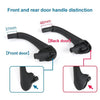 Car Front Left Inside Doors Handle Pull Trim Cover for Mercedes-Benz C-class W203 -2007, Left and Right Driving(Beige)