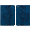 For Samsung Galaxy Tab A8 10.5 2021 Love Hearts Embossed Leather Smart Tablet Case(Dark Blue)