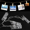 2m Photo Clip LED Fairy String Light, 20 LEDs 3 x AA Batteries Box Chains Lamp Decorative Light for Home Hanging Pictures, DIY Party, Wedding, Christmas Decoration