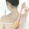 Long Handle Bath Brush Soft Hair Bath Brush with Massage Back Brush(Pink)