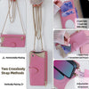 For Samsung Galaxy S23 Ultra 5G Crossbody Chain Fishtail Litchi Leather Phone Case(Pink)