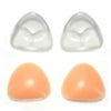 1 Pair Cute Triangle Silicone Enlarged Underwear Chest Pad Summer Swimsuit Bikini Insert(Complexion)