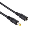 8A 5.5 x 2.5mm Female to Male DC Power Extension Cable, Cable Length:1m(Black)