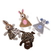 Plush Squeaky Cat & Dog Toy - Leopard Rabbit