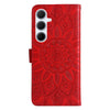 For Samsung Galaxy A36 5G / A56 5G Embossed Sunflower Leather Phone Case(Red)