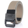 Men Lightweight Metal Free Casual Elastic Belt, Length: 120cm(Twill Dark Khaki)