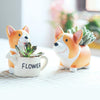 Creative Flower Pot resin Crafts Ornaments, Style:Koki Flower Pot
