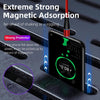 ENKAY 2 in 1 5A USB to Type-C + 8 Pin Magnetic Fast Charging Data Cable with LED Light, Length: 1m(Blue)