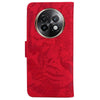 For Realme 13+ Global Tiger Embossing Pattern Flip Leather Phone Case(Red)