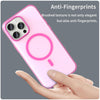 For iPhone 15 Pro Max MagSafe Frosted Translucent TPU + PC Full Coverage Phone Case(Pink)