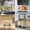 Self-Adhesive Heat-Resistant Oil-Proof Stickers Household Kitchen Stove Tile Wall Stickers, Specification: LZ-016(40x80cm)