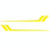 D-716 Car Striped Vinyl Body Stickers Personalized Modification Car Sticker(Yellow)