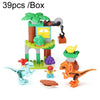 A16 39pcs /Box Children Dinosaur Building Block Paradise Large Particle Assembly Household Toys