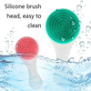 Baby Silicone Shower Massage Brush Multifunctional Shampoo Brush with Comb(Goose Yellow)