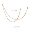 Flower Gold-Plated Stainless Steel Hanging Neck Chain Anti-Lost Mask Lanyard(Silver White Flower)