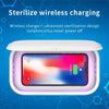 RQW-168 10W Wireless Charging Sterilization Box Smartphone Sterilizer UV Light Disinfection Cleaning Box(White)