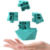 Three-Dimensional Intelligence Magic Cubes Puzzle Building Block Puzzle Decompression Toy(Red)