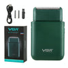 VGR V-390 5W USB Portable Reciprocating Electric Shaver (Green)