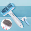 Self-Cleaning Slicker Brush for Cats & Dogs, Blue