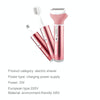 220V 3 In 1  Water Proof Rechargeable Vibrissa Eyebrows Trimmer Body Hair Denuding Machine Set, EU Plug(Pink)