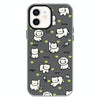 For iPhone 11 Skin Feeling Jelly TPU Hybrid PC Phone Case(Green Heart Cat Black)