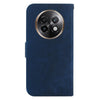 For Realme 13+ Global Little Tiger Embossed Leather Phone Case(Dark Blue)