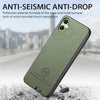 For Samsung Galaxy A04 4G Twill Fabric Leather Skin Back Phone Case(Green)