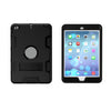 For iPad Mini 3 / 2 / 1 Shockproof PC + Silicone Protective Casewith Holder(Black)