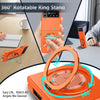 For Samsung Galaxy Z Flip4 360 Rotation Ring Holder MagSafe Shockproof PC Phone Case(Orange)