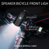 USB Charging Bike LED Riding Light, Charging 3 Hours with Horn(Blue)