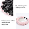 Black Gelatin Shell Shape Cap Dual-Use Headband Sunshade Hat Sunscreen Outdoor Sun Visor Hat, Size: M (56-58cm)(Pink)