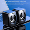 A1 USB Mini High Volume Wired Speaker, Bluetooth Version(White)