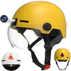 M6 1080P HD Camera Recorder Cycling Smart Helmet, Size: 54-63cm(Yellow)