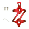 Without Rotation Base JUNSUNMAY Bike Cup Holder Cages Bicycle Water Bottle Aluminum Alloy Bracket(Red)