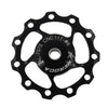 MEROCA Metal Bearings Mountain Bike Road Bike Rear Derailleur Guide Wheel 11T/13T Guide Wheel, Specification:11T, Color:Black