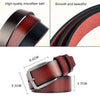 Dandali L8023 Men Casual Antique Pin Buckle Leather Belt Waistband, Length: 110-125cm (Coffee)