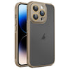 For iPhone 14 Pro Max Hardware Side Cooling Skin Feel Frosted Phone Case with Lens Film(Gold)
