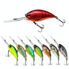CB033/B 2pcs Inner Laser Deep Dive Sea Fishing Rock Fat Fake Bait Plastic Stiff Bait