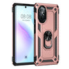 For Huawei nova 8 Shockproof TPU + PC Phone Case with 360 Degree Rotating Holder(Rose Gold)