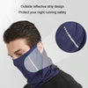 Summer Motorcycle Riding Mask Windproof Hanging Ears Silk Sunscreen Face Towel Sports UV Scarf, Size: Average(Navy)