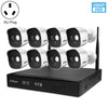 SriHome 8CH 1080p Wireless CCTV System NVR Kit - AU Plug